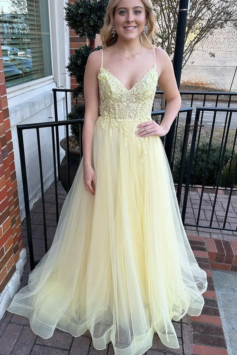 Yellow 2024 tulle dress