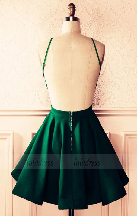 Emerald Green Halter Dress