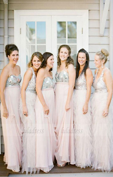 Simple Bridesmaid Dress Beaded Bridesmaid Dresses