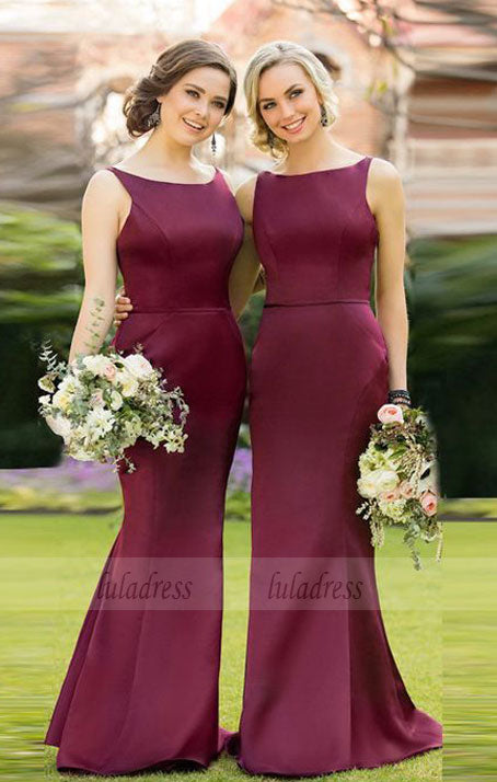 Wine coloured outlet bridesmaid dresses