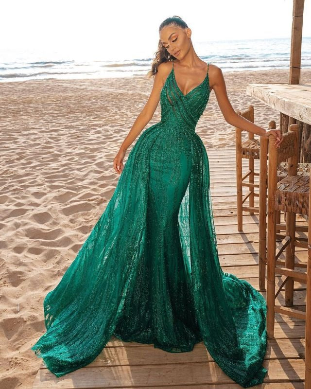 Green mermaid outlet dress