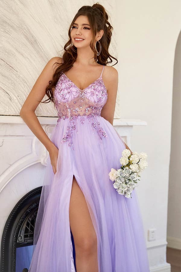 luladress Purple Tulle Layered A-Line Sweetheart Long Prom Dresses, Evening Gowns,BD930800 US10 / Custom Color