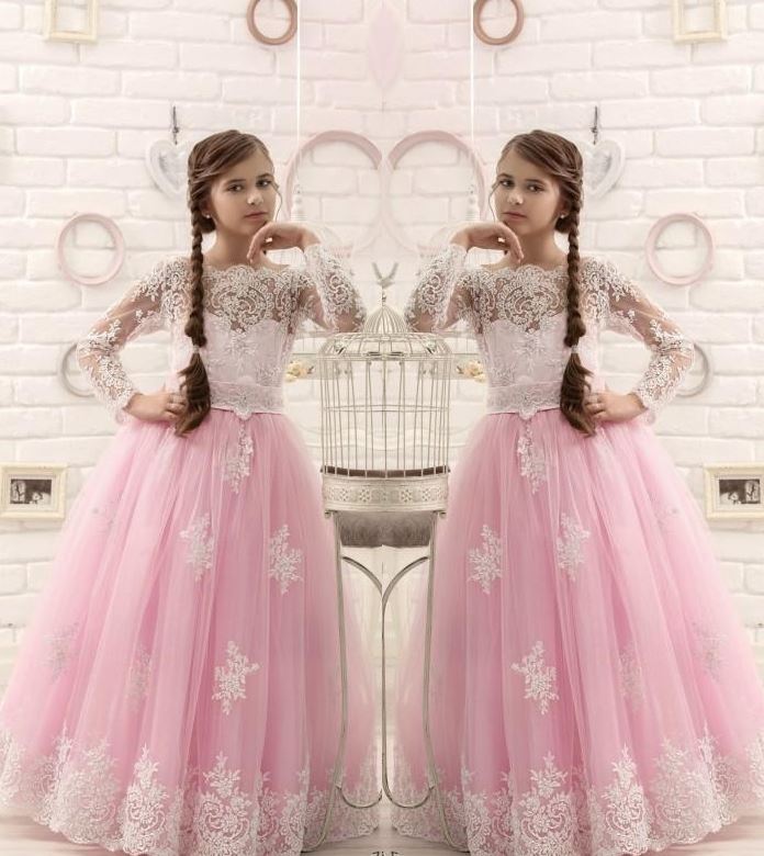 Flower Girl Dress, Girl Pageant Dress, Hot Pink Dress, Toddler Gown Dr