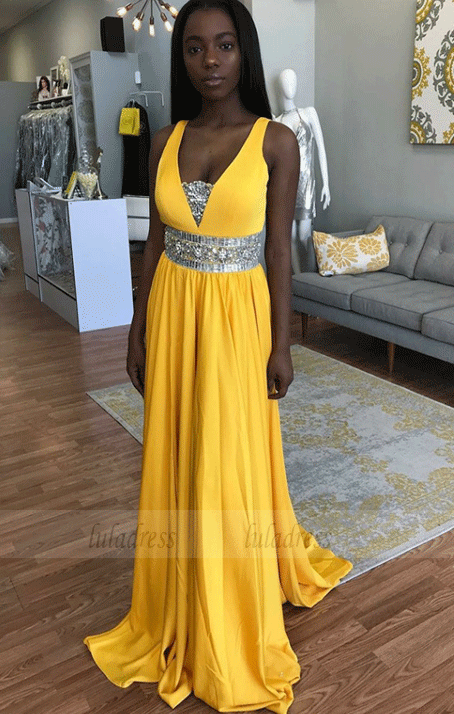 Yellow prom dress popular