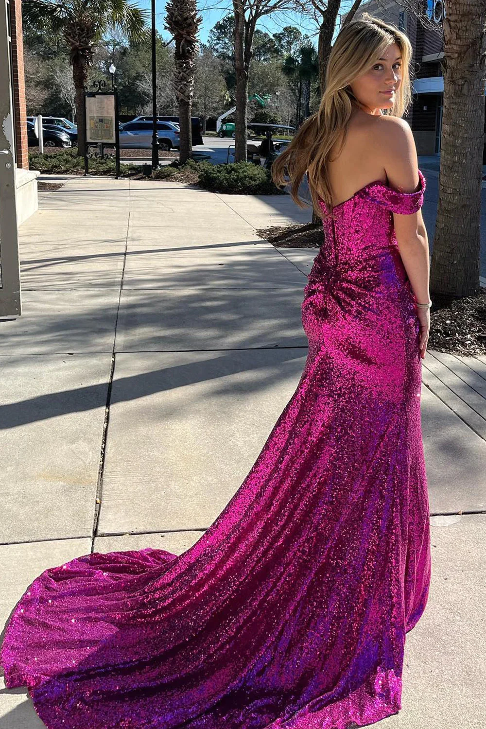 Sparkly Turquiose Corset Long Sequins Prom Dress