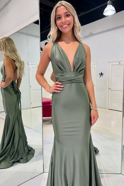 Charming Mermaid Halter Long Evening Prom Dress,Bridesmaid Dresses