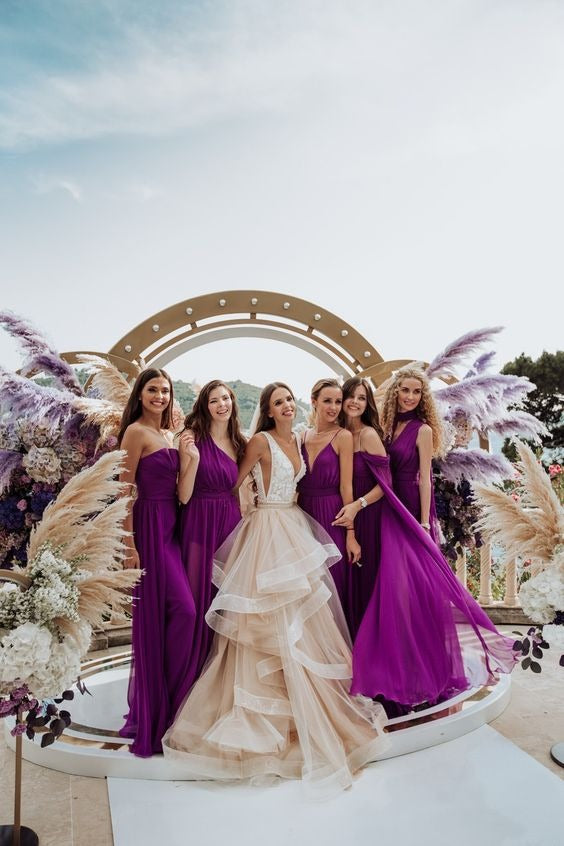 Sexy Mermaid Purple Bridesmaid Dresses Dresses