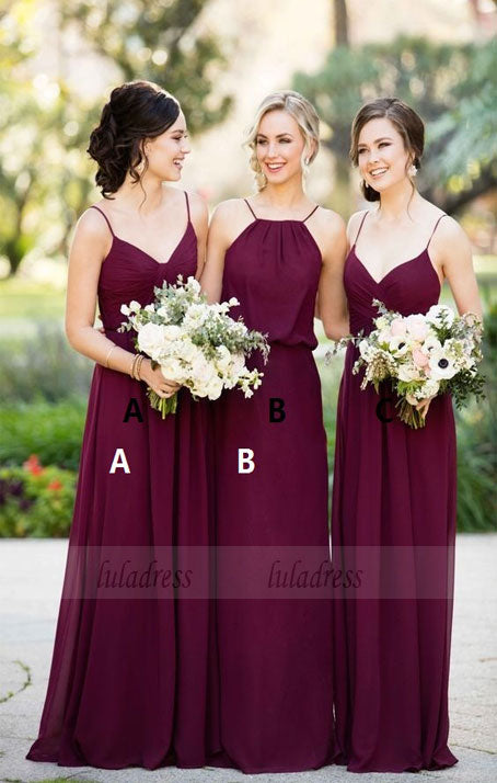 Bridesmaid Dresses for Women,Long Bridesmaid Dress,Burgundy Bridesmaid –  luladress