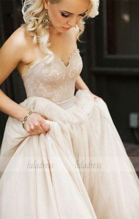 Wedding Dresses,Blush Pink Wedding Gown,Princess Wedding Dresses Wedding Dress with Lace brides dress