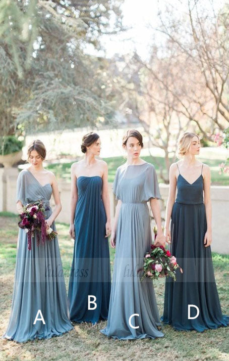 Pleated Bridesmaid Dress,Fashion Bridesmaid Dress