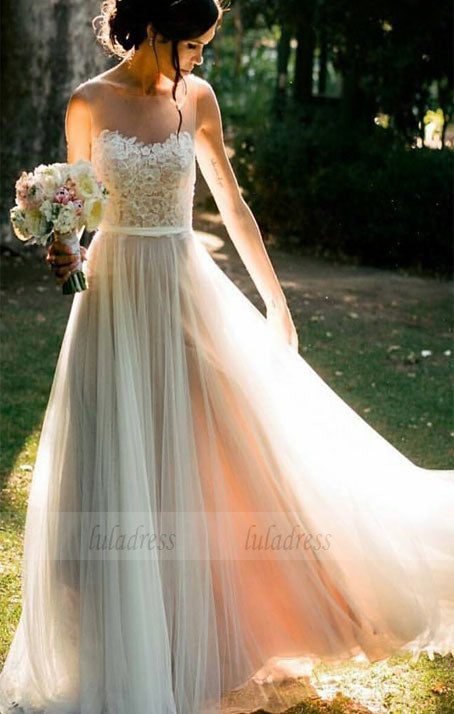 Beach Wedding Dress, Summer Wedding Dress, Ivory Wedding Dress, Modern Wedding Dress