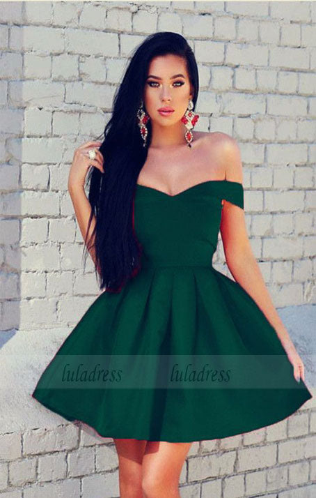 dark green homecoming dresses,short cocktail dress,emerald green homecoming dress