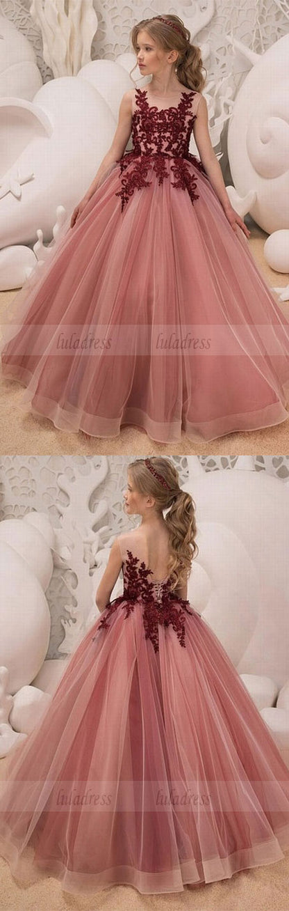 Flower Girl Dress Birthday Wedding Party Holiday Bridesmaid Flower Girl Lace Dress,BD99588