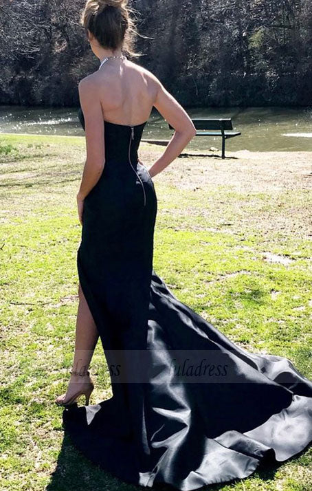 strapless mermaid long prom dress,  formal evening dress,BD98739