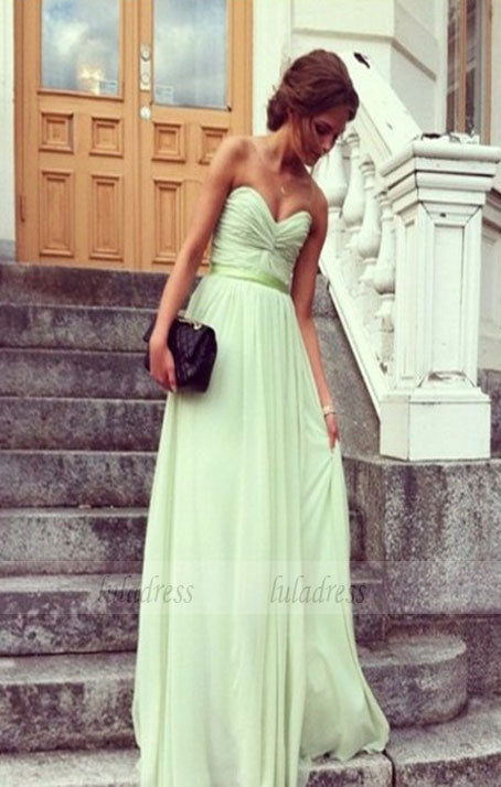 Sweetheart Prom Dress,A-Line Prom Dress,Chiffon Prom Dress,Long Prom Dress