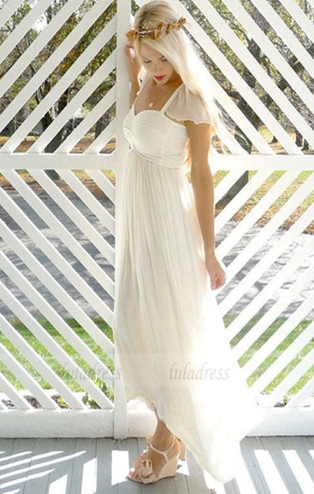 Chiffon Wedding Dresses,Beach Wedding Dress