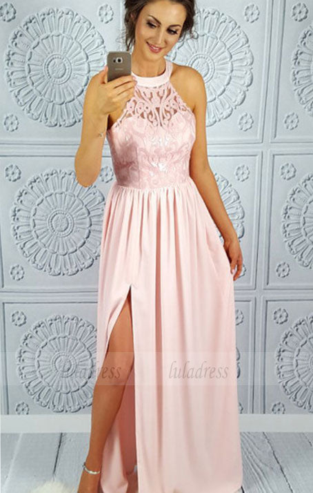 Chiffon Lace Prom Dress,Long Prom Dresses,Prom Dresses,Evening Dress