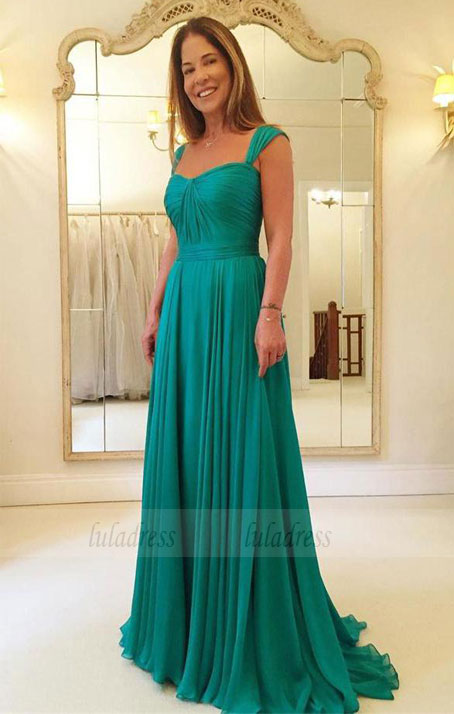 simple prom dress, A line prom dress,chiffon prom dress