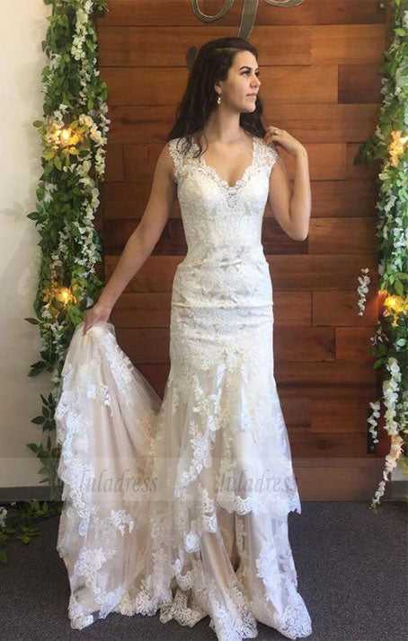 Lace Wedding Dresses,Fitted Bridal Dress