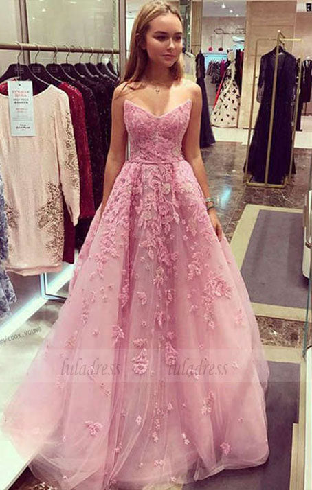 tulle lace long prom dress,  evening dress,BD99038