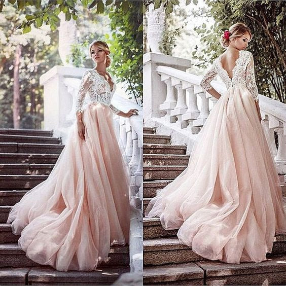 Tulle and Lace Prom Dresses Wedding Party Dresses Evening Dresses