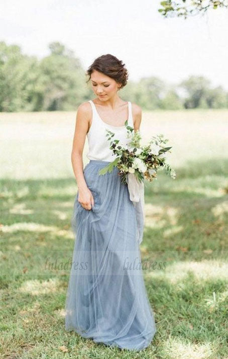 long bridesmaid dress, chiffon bridesmaid Dress