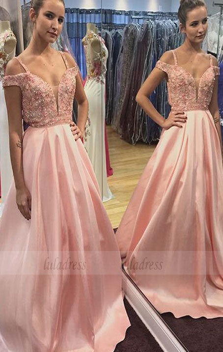 formal prom party dresses with appliques beaded,evening gowns