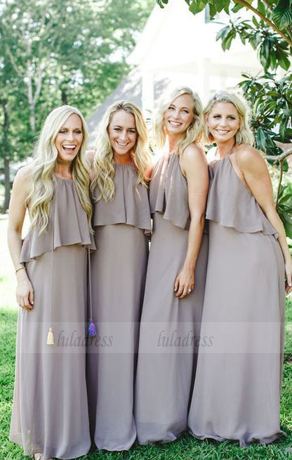 chic backless fall bridesmaid dresses, simple fashion evening gowns, Sage Bridesmaid Dresses