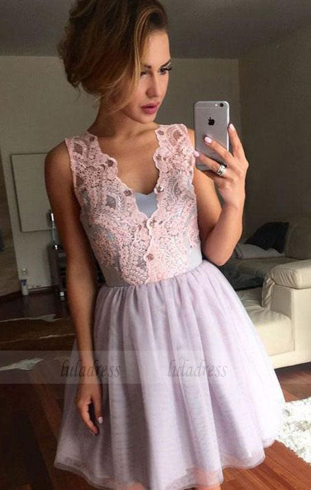 Hot Sale Short Homecoming Prom Dress Trendy Lilac Prom Dresses