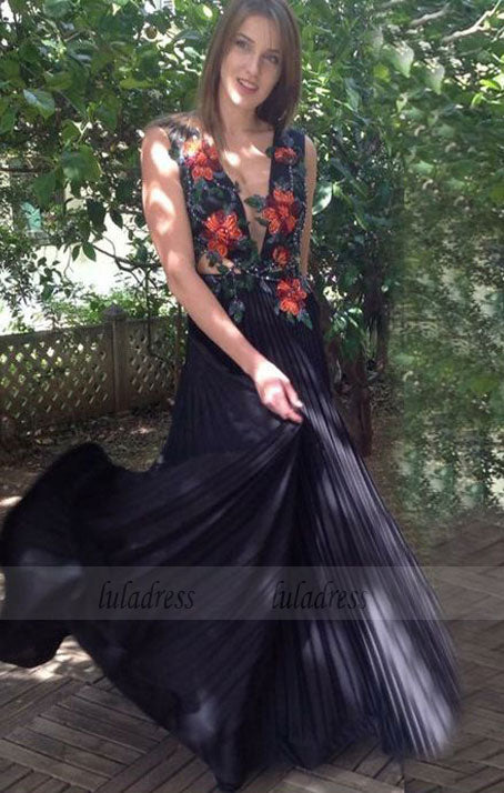 elegant prom party dresses with appliques, fashion formal evening gowns,BD98648