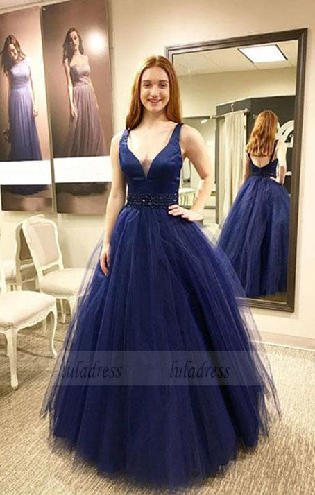 v neck prom dress,long evening dress,party dress,BD98147