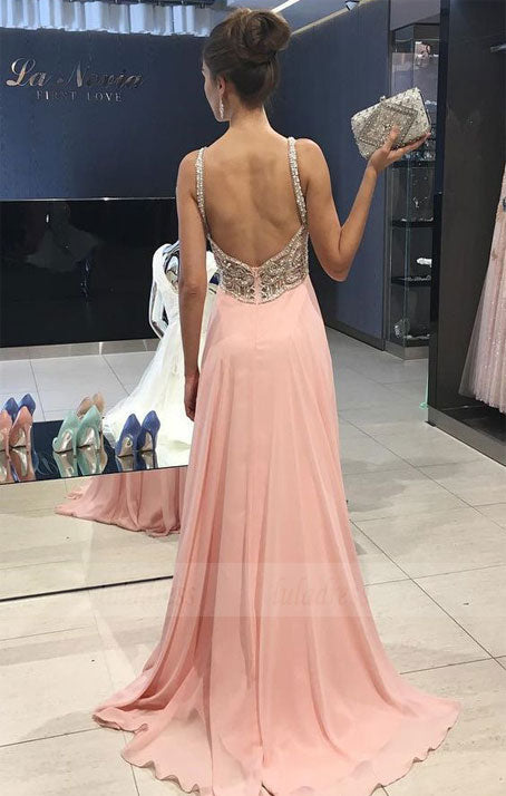 Long Prom Dress,Formal Dress,Beading evening Dresses