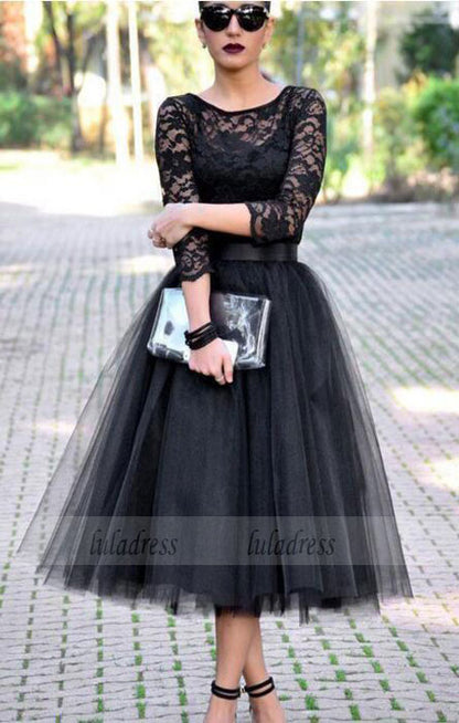 Tulle Prom Dress,Black Evening Formal Dress,Women Dress