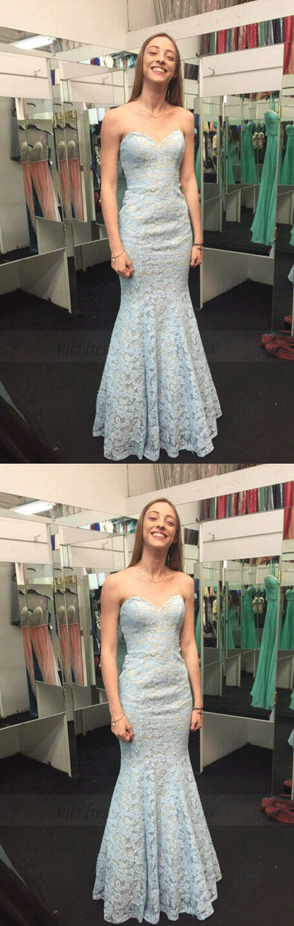 Backless Evening Dress,Sexy Evening Dresses,Mermaid Lace Prom Dress,Long Prom Dress,Formal Dress