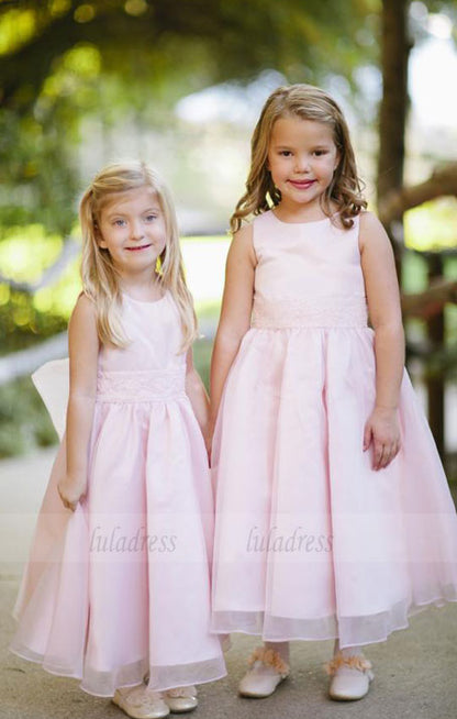 Pretty Pink Flower Girls Dresses for Wedding Party