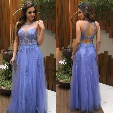 Halter Prom Dress,Long Prom Dress,Prom Dress for Teens