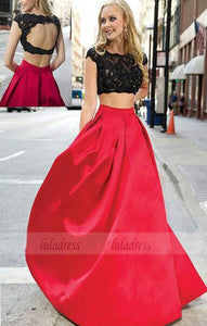 two piece prom dress,long prom dress chic formal dresses,BD98213 – luladress