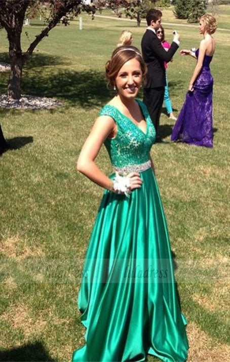 Sexy Prom Dress,Hunter Green Prom Dresses,Formal Gown,Lace Evening Gowns