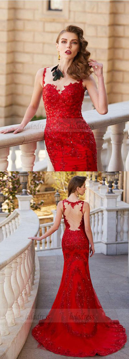 Mermaid Evening Dress,Fitted Prom Dress,Gorgeous Prom Dress