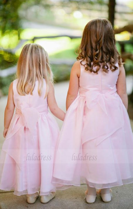 Pretty Pink Flower Girls Dresses for Wedding Party