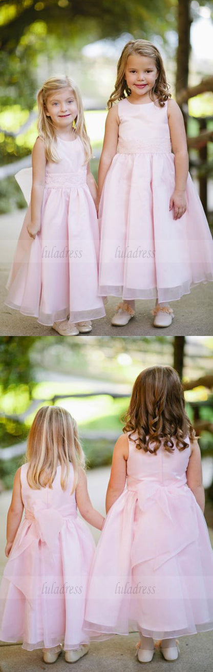 Pretty Pink Flower Girls Dresses for Wedding Party