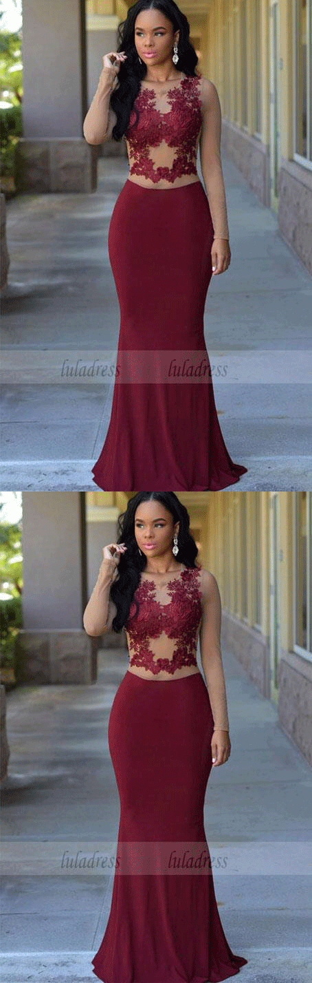 Burgundy dinner dress hotsell