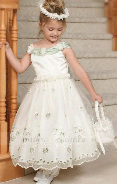 Flower Girl Dresses For Wedding,Lace Flower Girls Dresses,BW97435