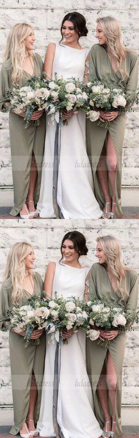 Mermaid Sleeveless Bridesmaid Dresses,Long Simple Bridesmaid Dresses,BD99599