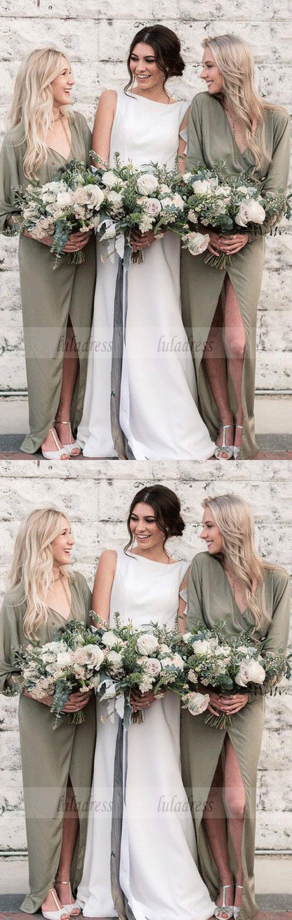 Mermaid Sleeveless Bridesmaid Dresses,Long Simple Bridesmaid Dresses,BD99599