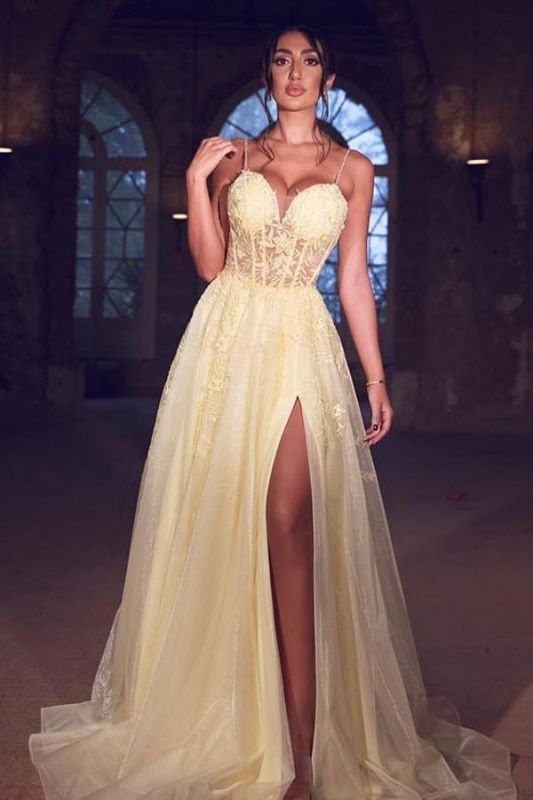 Sweetheart Gorgeous Split Long Evening Prom Dress