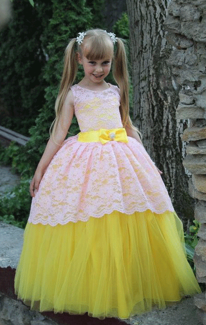 Flower Girl Dress For Wedding Party Dresses Girl First Communion Dresses,BD98941