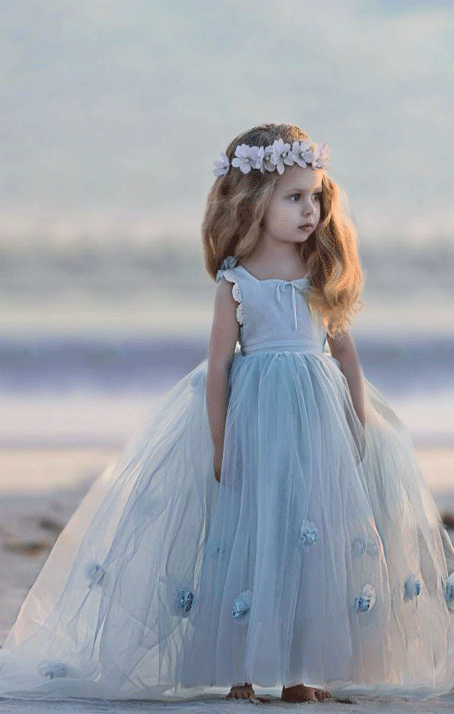 Flower Girl Dress,Tulle Flower Girl Dress,Ball Gown Flower Girl Dress