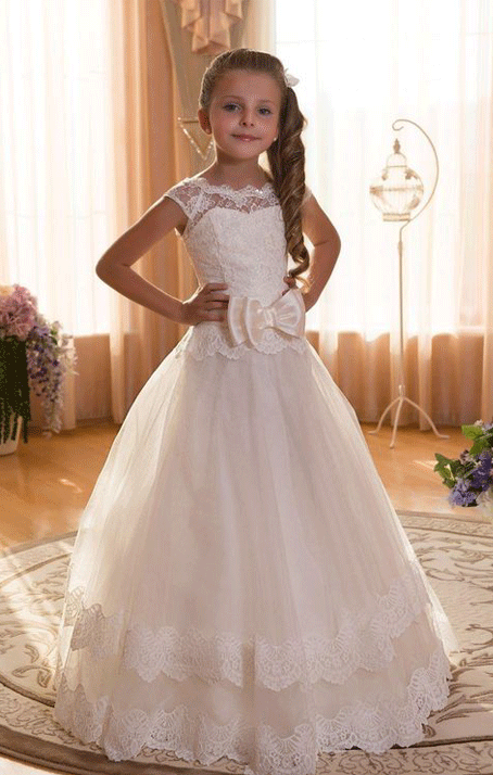 Flower Girl Dresses Pageant Girl Dresses, Lace Flower Girl Dress, Tulle Flower Girl Dress