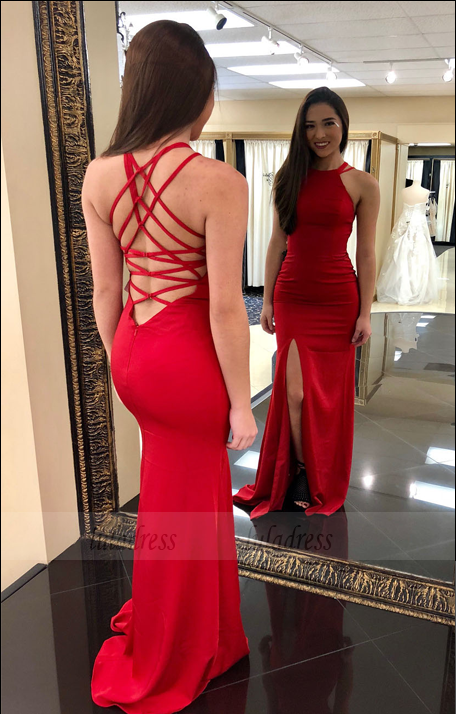 Gorgeous Mermaid Red Long Prom Dress